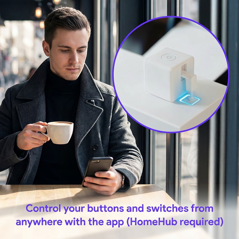 Adaprox Fingerbot Plus smart switch controller with app remote control from anywhere