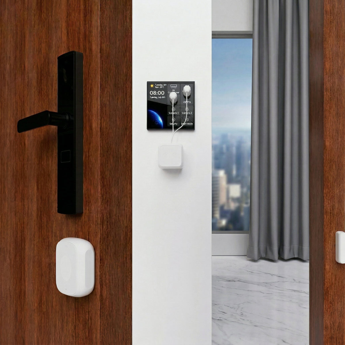 How to Automate a Traditional HVAC Wall Control Panel with Fingerbot Plus