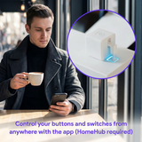 Adaprox Fingerbot Plus smart switch controller with app remote control from anywhere